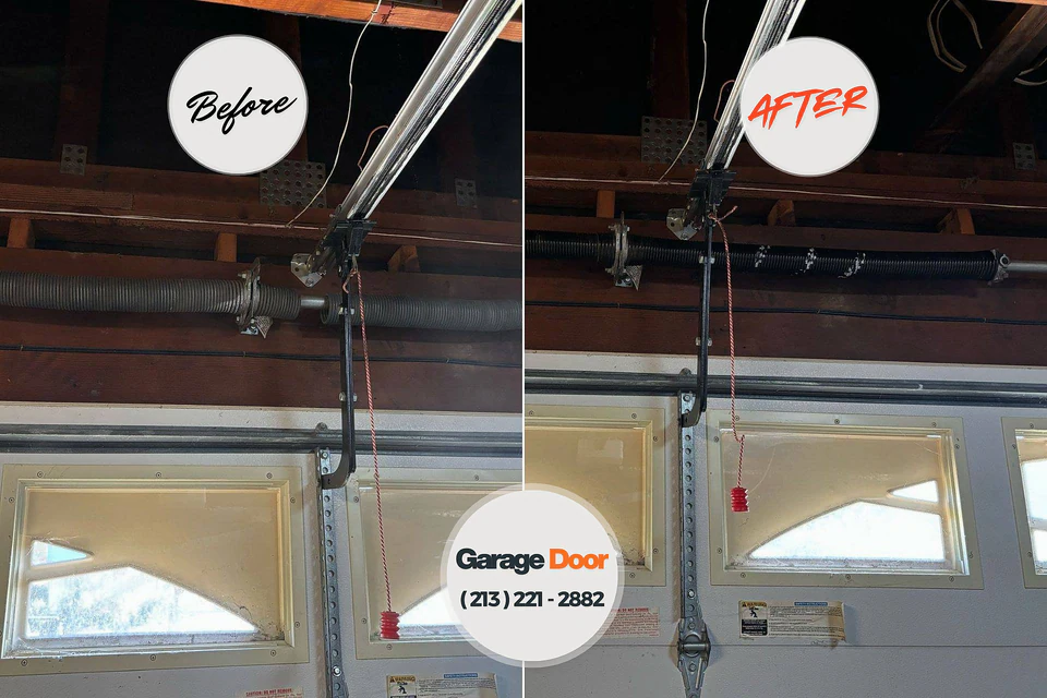 Before and after: garage door repair 80440